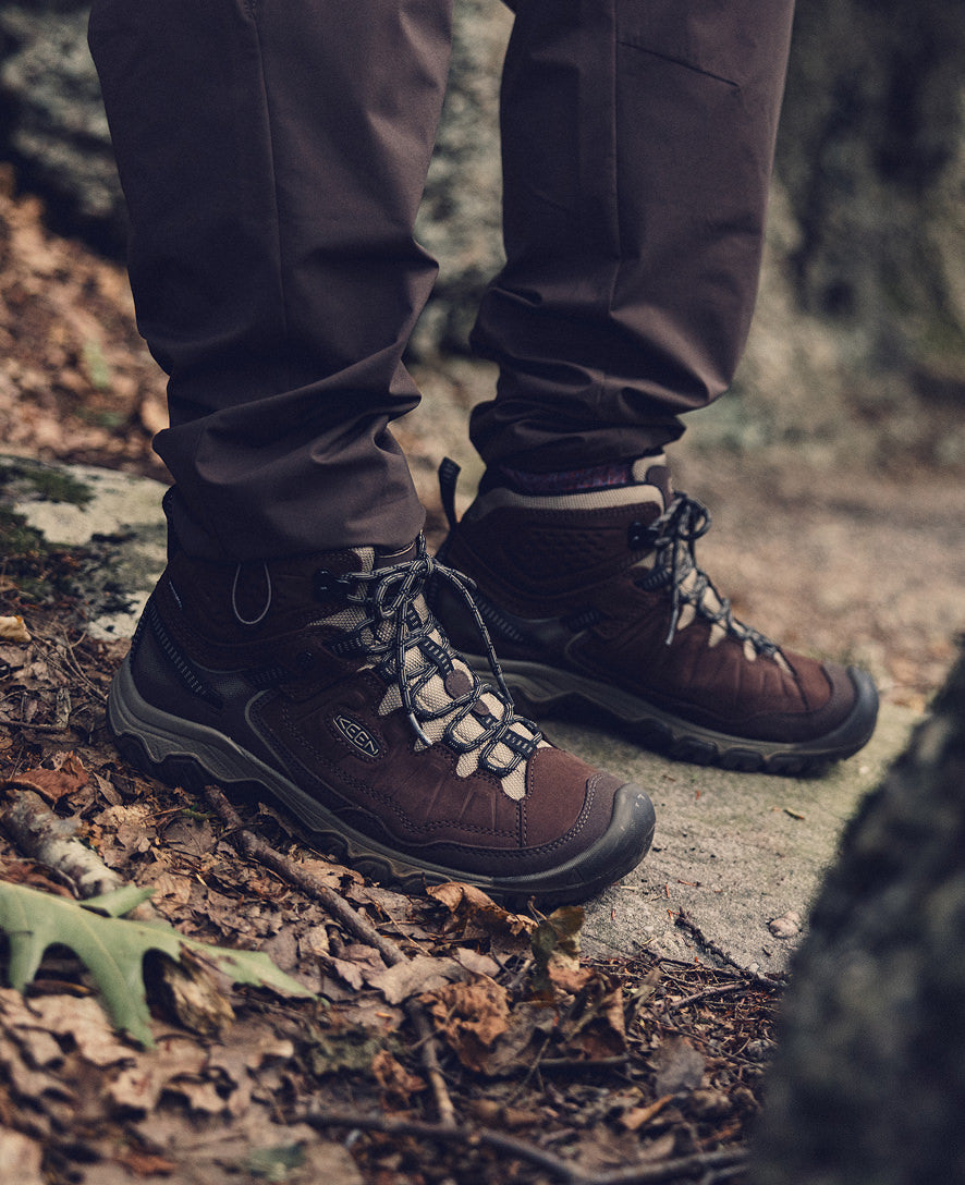 Keen Men's Targhee IV Waterproof Hiking Boot Java/Brindle