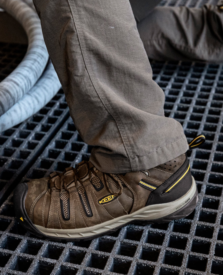 Keen Men's Flint II Boot (Steel Toe) Cascade Brown/Golden Rod