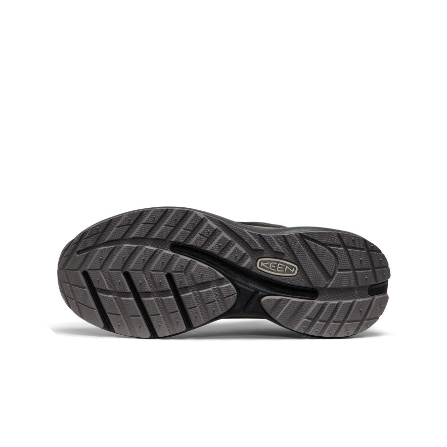 Keen Men's WK500 Leather Walking Shoe Steel Grey/Black