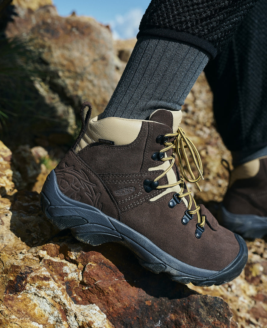 Keen Women's Pyrenees Waterproof Hiking Boot x Mountain Research Mountain Research Brown
