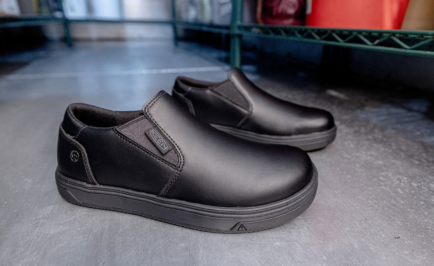 Keen Women's Kenton Shift WTX Work Shoe (Soft Toe) Black/Black