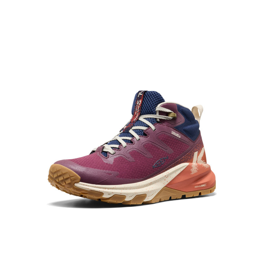Keen Women's Targhee Apex Waterproof Hiking Boot Fig/Burnt Brick