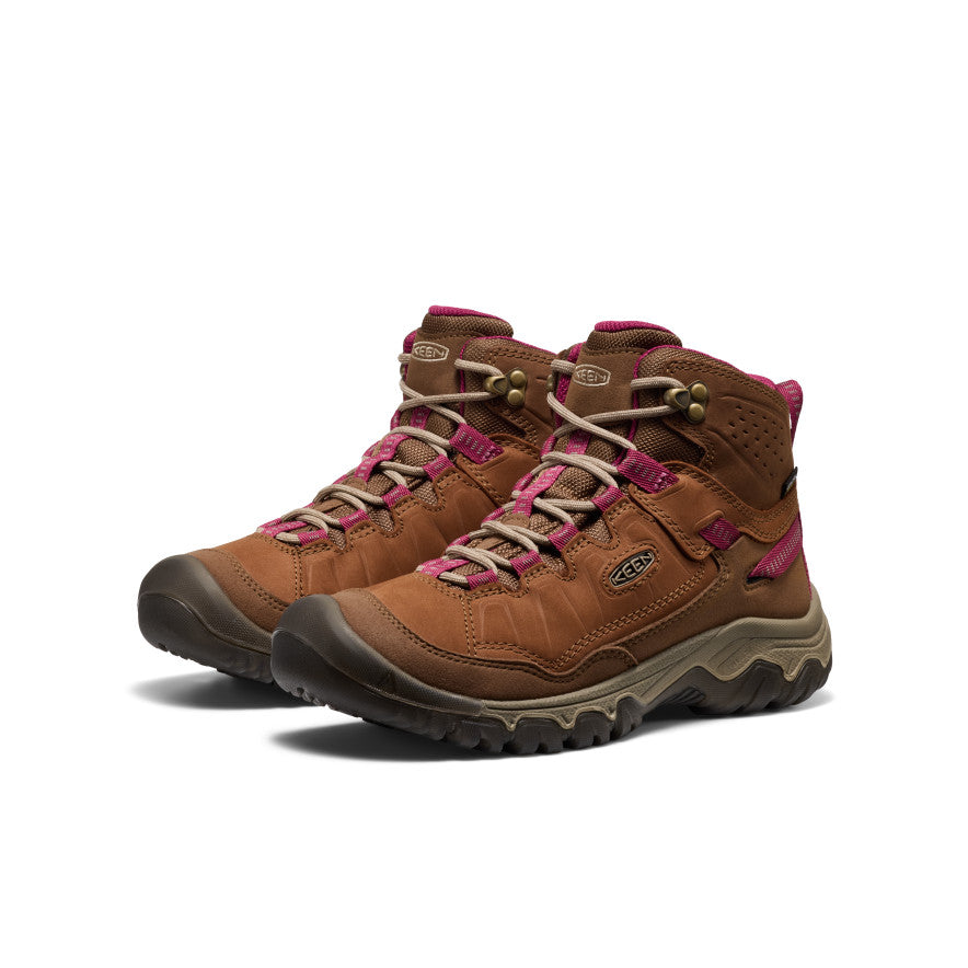 Keen Women's Targhee IV Waterproof Hiking Boot Bison/Beaujolais