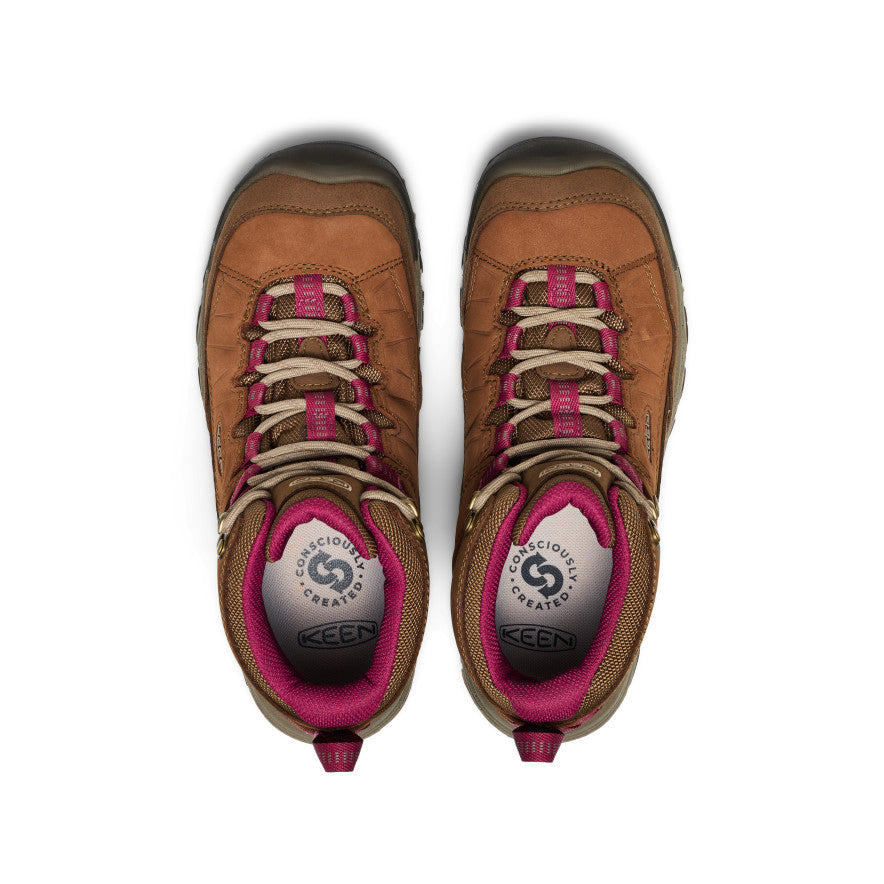 Keen Women's Targhee IV Waterproof Hiking Boot Bison/Beaujolais