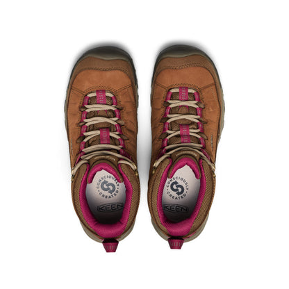 Keen Women's Targhee IV Waterproof Hiking Boot Bison/Beaujolais
