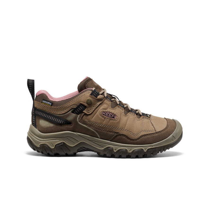 Keen Women's Targhee IV Waterproof Hiking Shoe Brindle/Nostalgia Rose