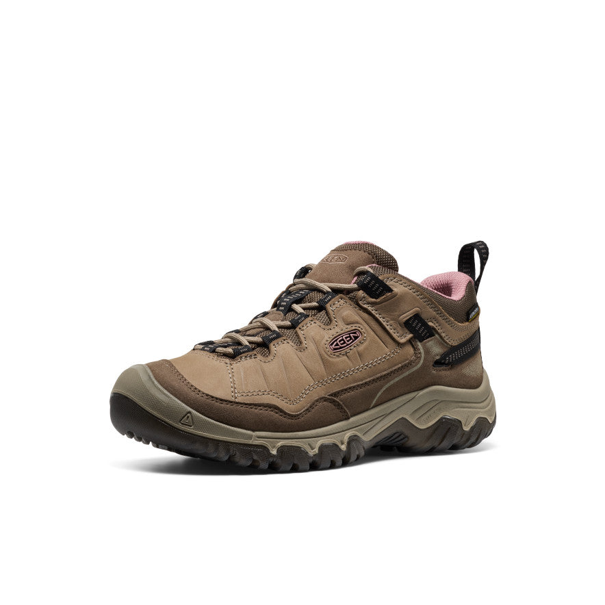 Keen Women's Targhee IV Waterproof Hiking Shoe Brindle/Nostalgia Rose