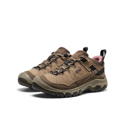 Keen Women's Targhee IV Waterproof Hiking Shoe Brindle/Nostalgia Rose