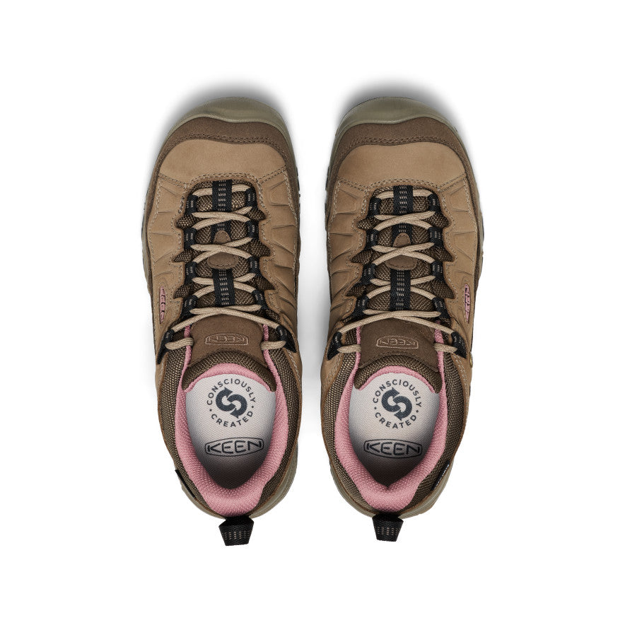 Keen Women's Targhee IV Waterproof Hiking Shoe Brindle/Nostalgia Rose