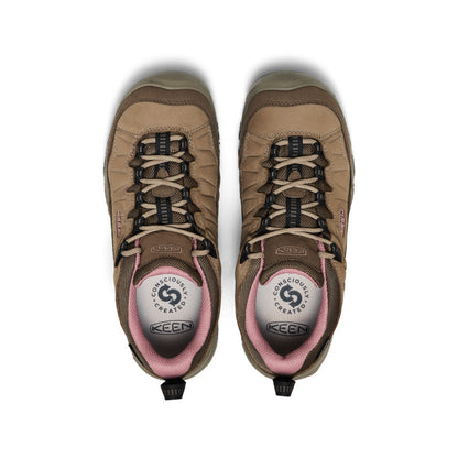 Keen Women's Targhee IV Waterproof Hiking Shoe Brindle/Nostalgia Rose