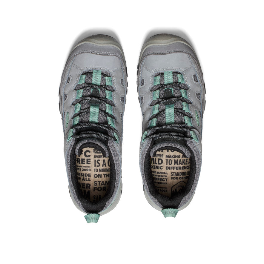 Keen Women's Targhee IV Vented Hiking Shoe Alloy/Granite Green