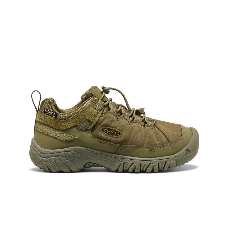 Keen Big Kids' Targhee IV Waterproof Hiking Shoe Martini Olive