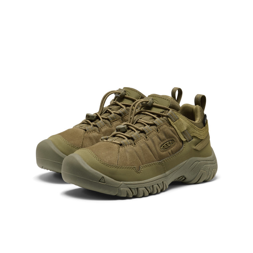 Keen Big Kids' Targhee IV Waterproof Hiking Shoe Martini Olive