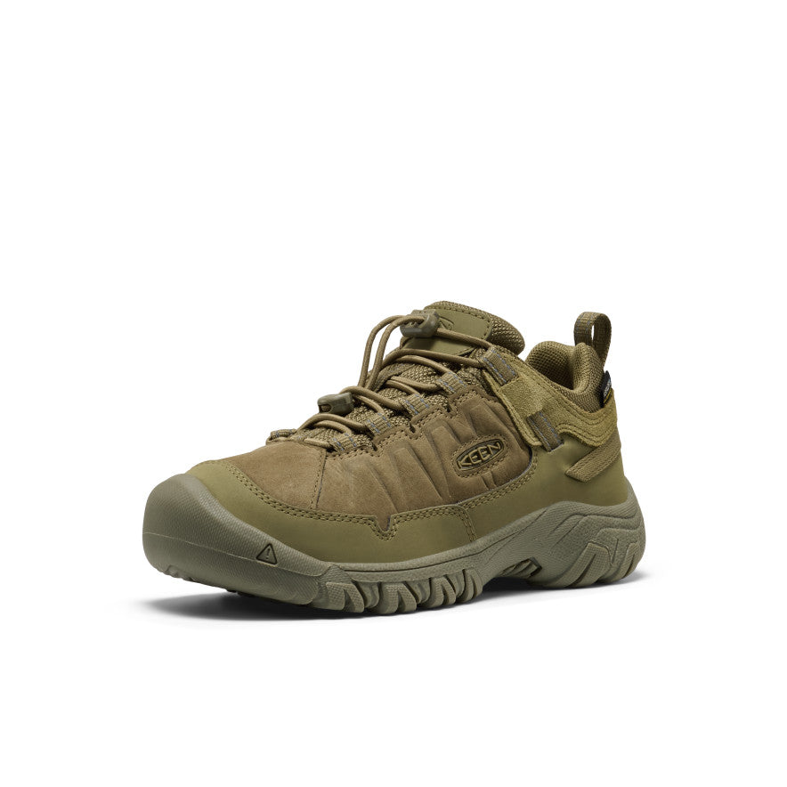 Keen Big Kids' Targhee IV Waterproof Hiking Shoe Martini Olive