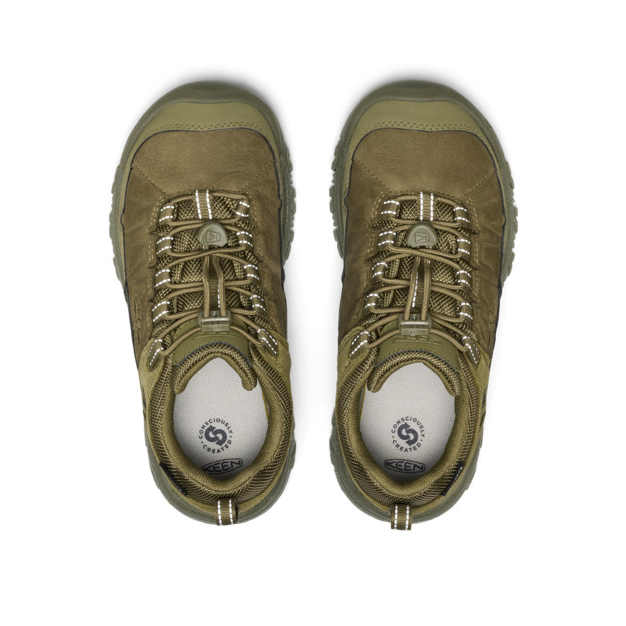 Keen Big Kids' Targhee IV Waterproof Hiking Shoe Martini Olive