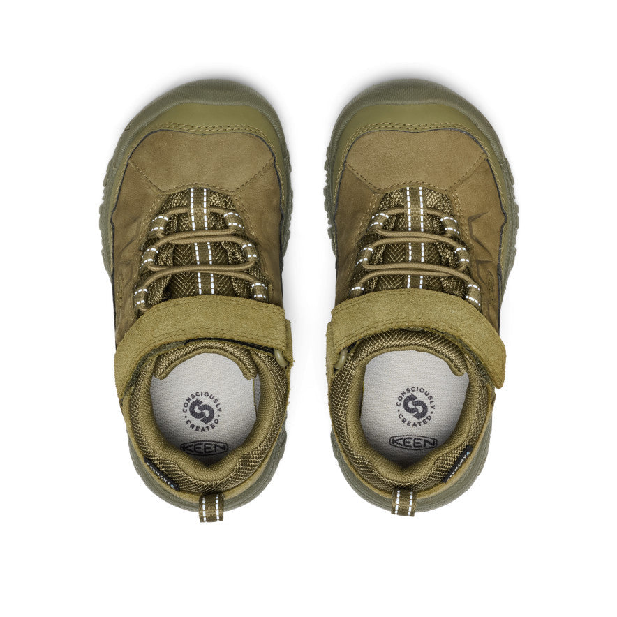 Keen Little Kids' Targhee IV Waterproof Hiking Shoe Martini Olive