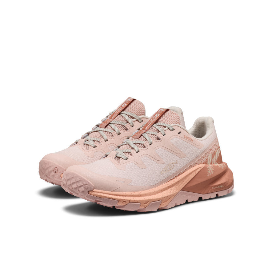 Keen Women's Targhee Apex Waterproof Hiking Shoe Cameo Rose/Peach Fuzz