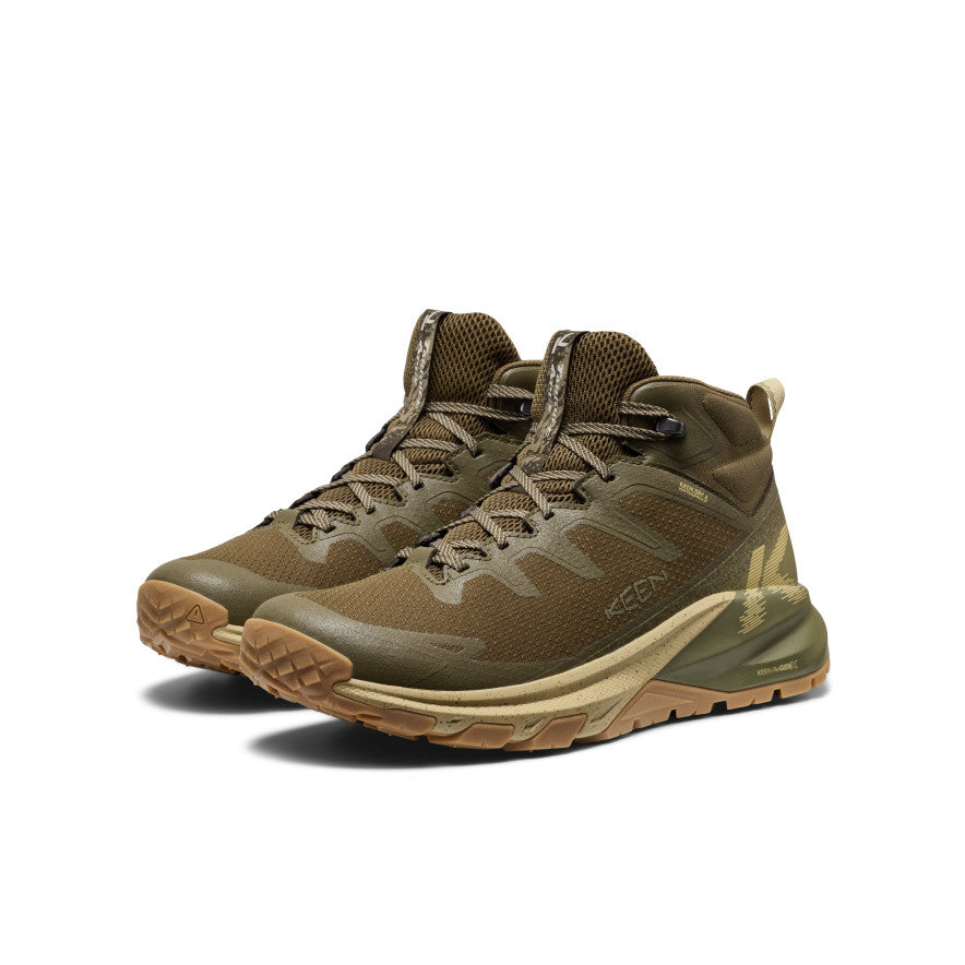 Keen Men's Targhee Apex Wide Waterproof Hiking Boot Dark Olive/Khaki
