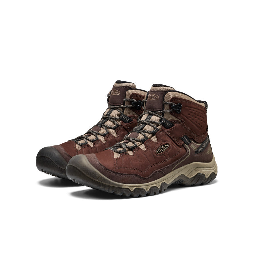 Keen Men's Targhee IV Waterproof Hiking Boot Java/Brindle