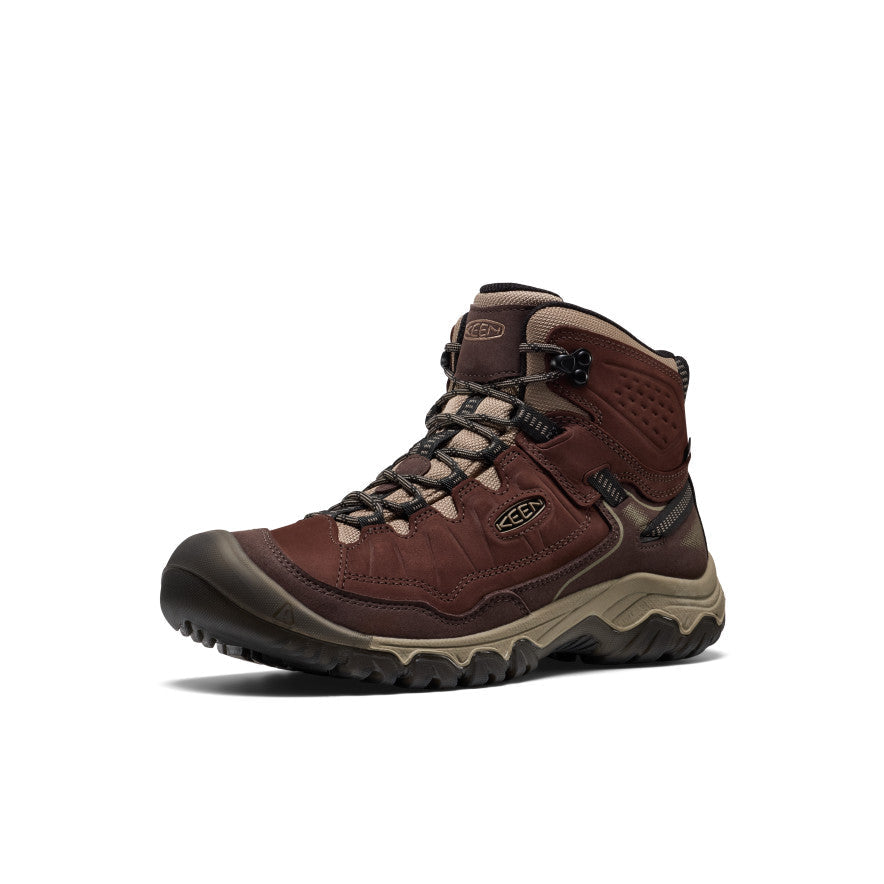 Keen Men's Targhee IV Waterproof Hiking Boot Java/Brindle