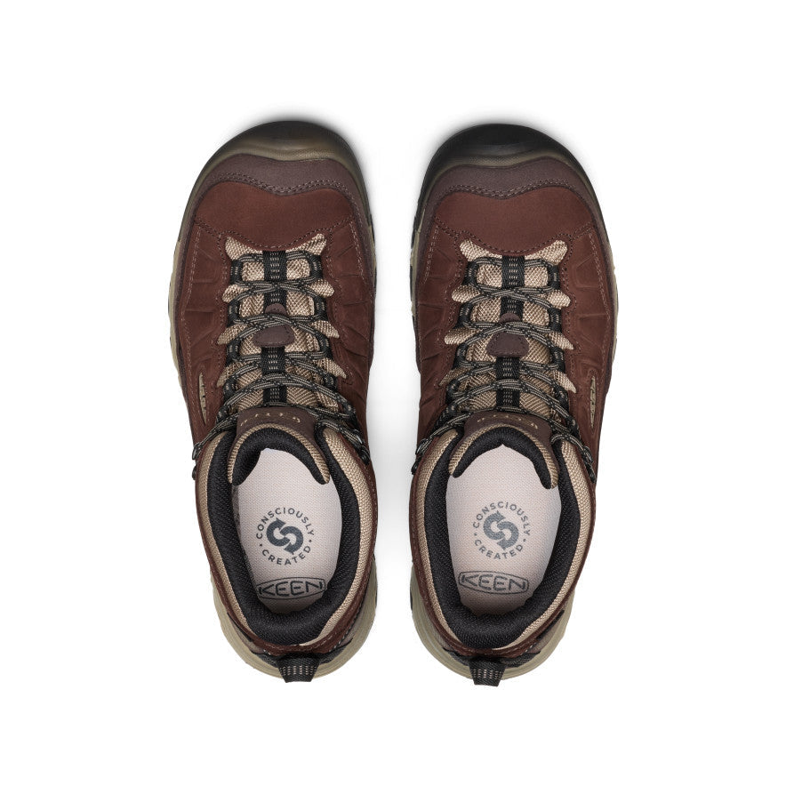 Keen Men's Targhee IV Waterproof Hiking Boot Java/Brindle