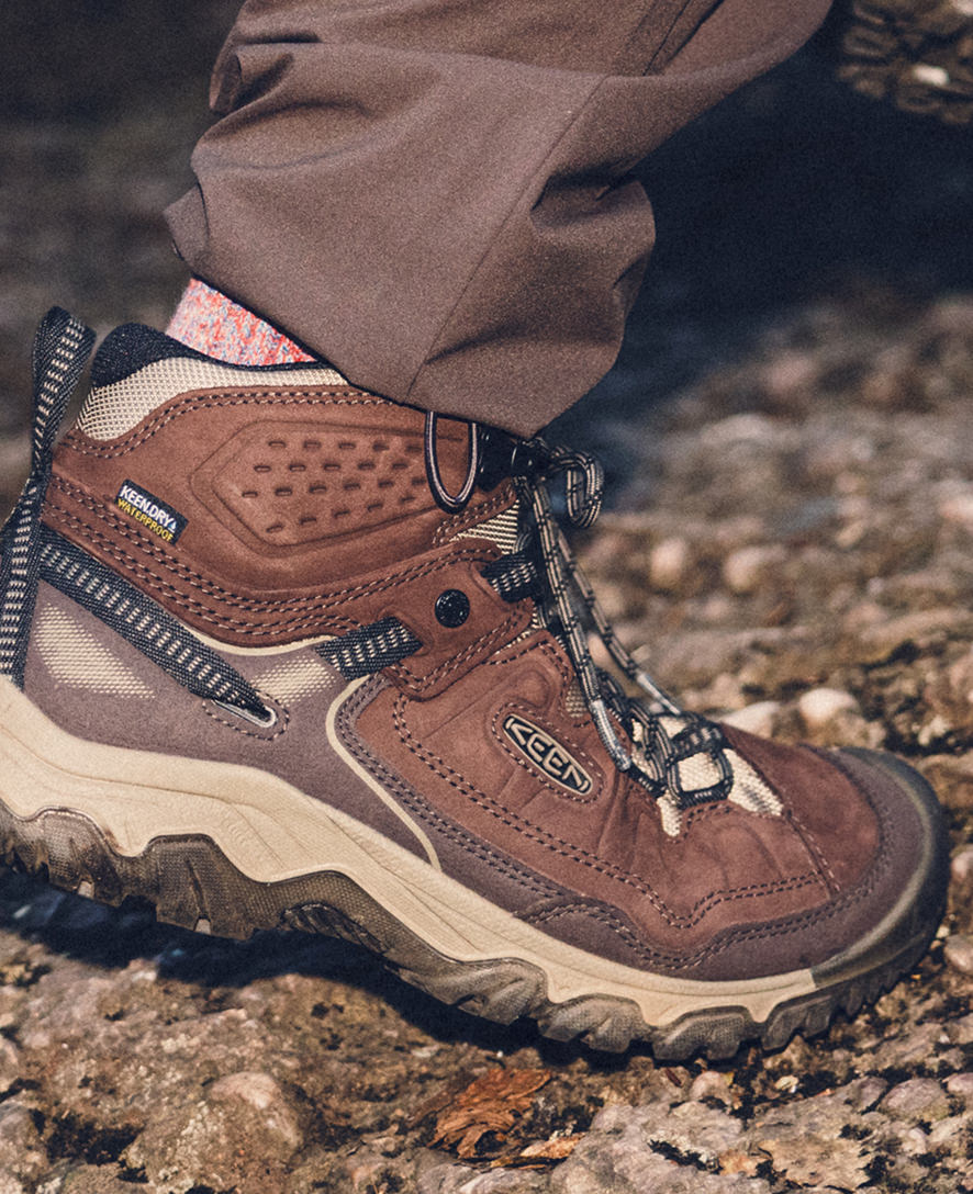 Keen Men's Targhee IV Waterproof Hiking Boot Java/Brindle