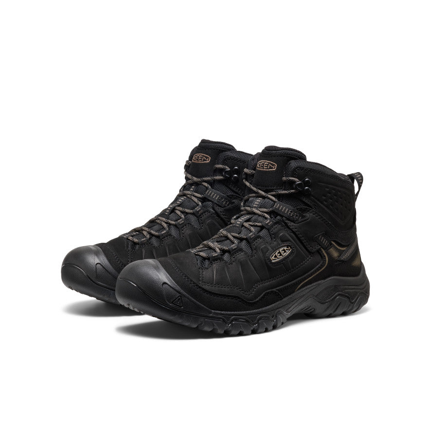 Keen Men's Targhee IV Wide Waterproof Hiking Boot Triple Black
