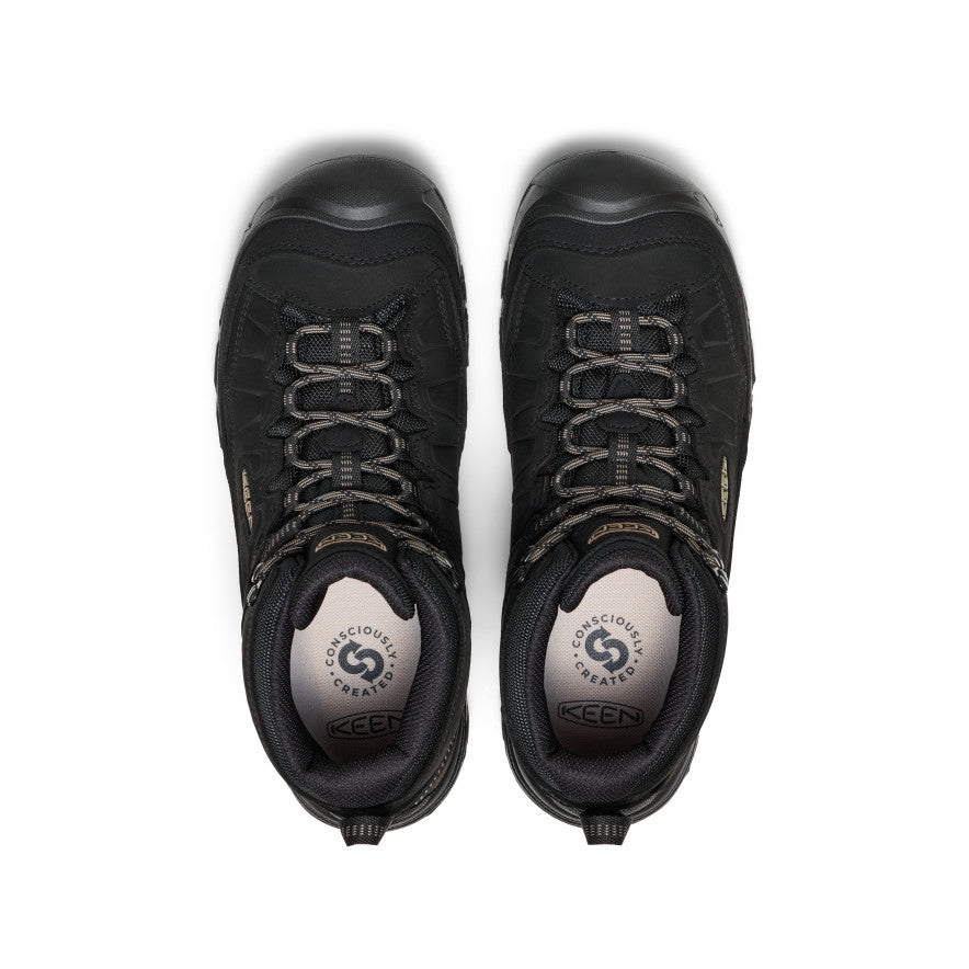 Keen Men's Targhee IV Wide Waterproof Hiking Boot Triple Black