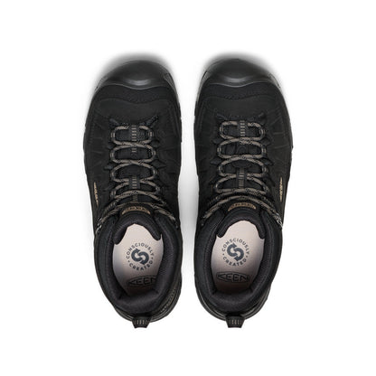 Keen Men's Targhee IV Wide Waterproof Hiking Boot Triple Black