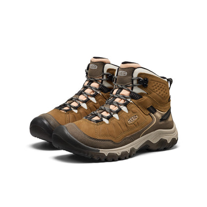 Keen Women's Targhee IV Waterproof Hiking Boot Coyote/Peach Fuzz