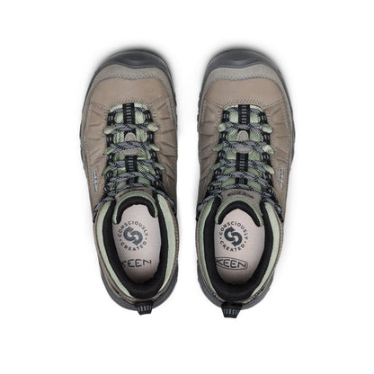 Keen Women's Targhee IV Waterproof Hiking Boot Steel Grey/Lily Pad