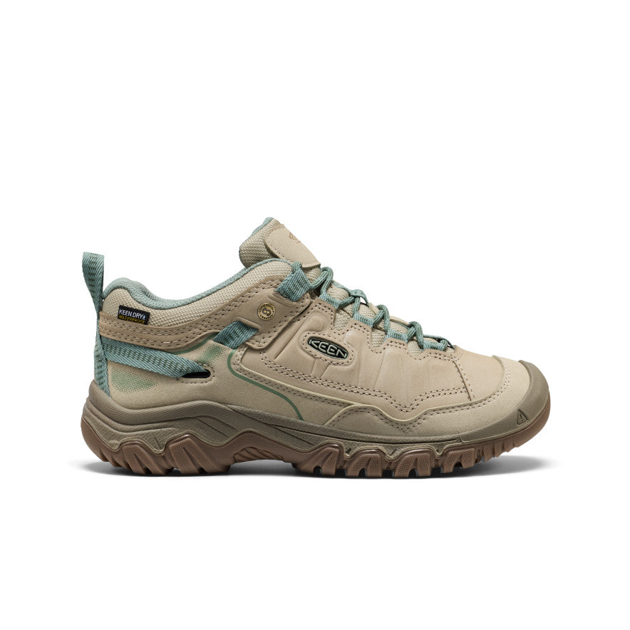 Keen Women's Targhee IV Waterproof Hiking Shoe Abbey Stone/Lily Pad