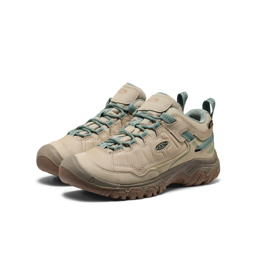 Keen Women's Targhee IV Waterproof Hiking Shoe Abbey Stone/Lily Pad