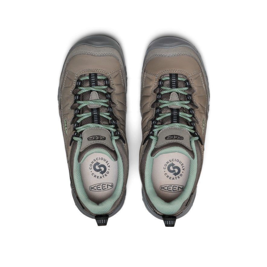 Keen Women's Targhee IV Waterproof Hiking Shoe Steel Grey/Lily Pad