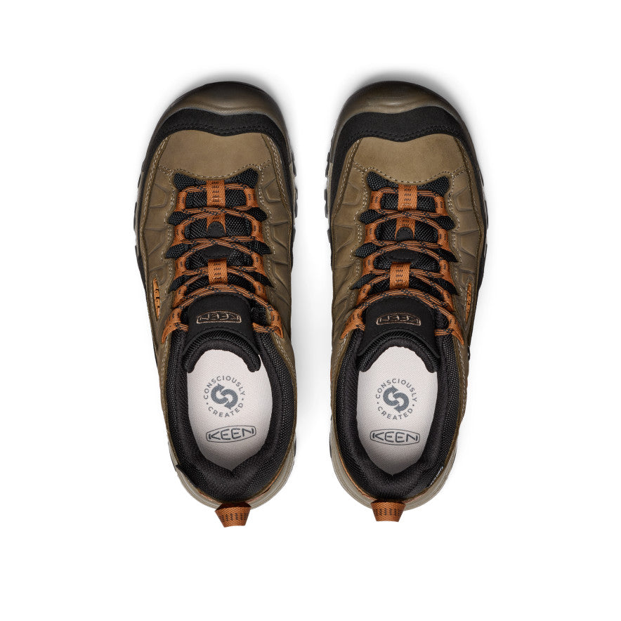 Keen Men's Targhee IV Waterproof Hiking Shoe Sea Turtle/Roasted Pecan