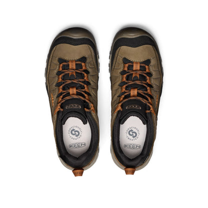Keen Men's Targhee IV Waterproof Hiking Shoe Sea Turtle/Roasted Pecan