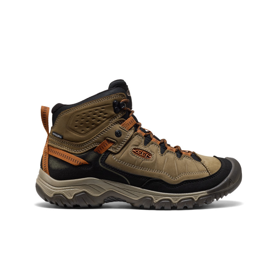 Keen Men's Targhee IV Waterproof Hiking Boot Sea Turtle/Roasted Pecan