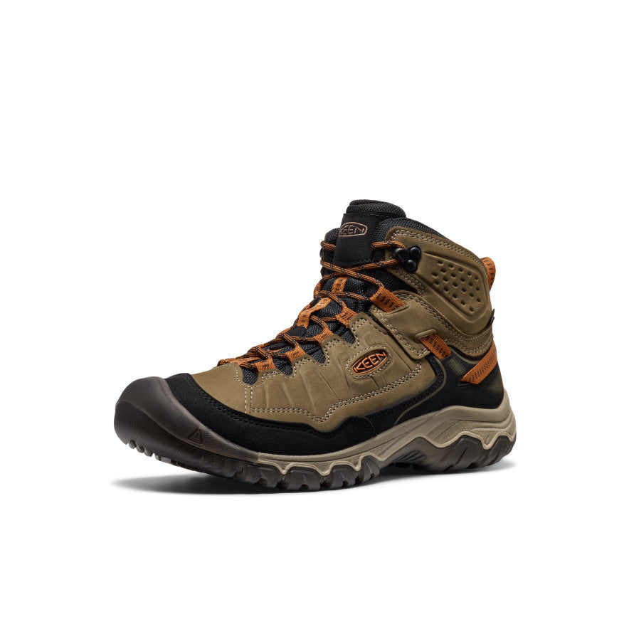Keen Men's Targhee IV Waterproof Hiking Boot Sea Turtle/Roasted Pecan