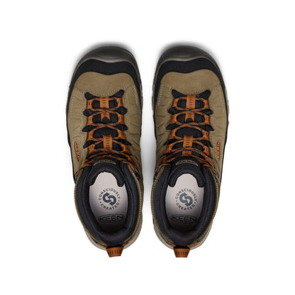 Keen Men's Targhee IV Waterproof Hiking Boot Sea Turtle/Roasted Pecan