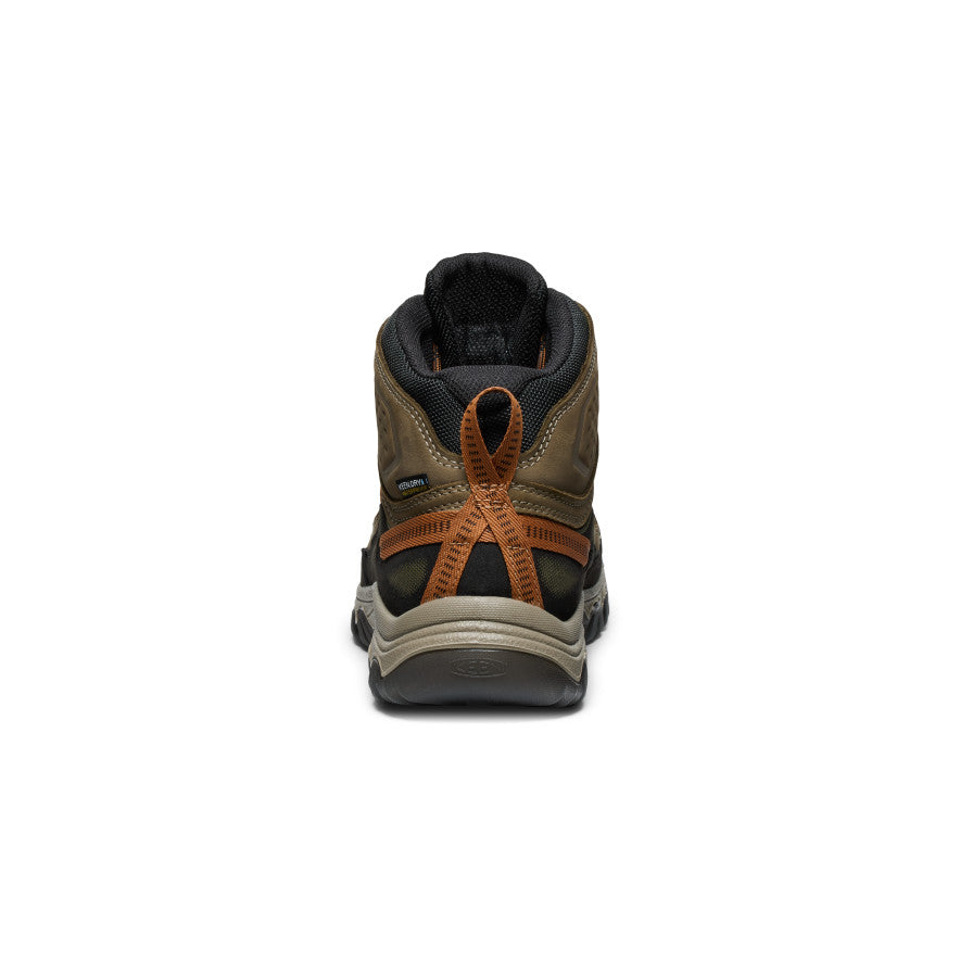Keen Men's Targhee IV Waterproof Hiking Boot Sea Turtle/Roasted Pecan