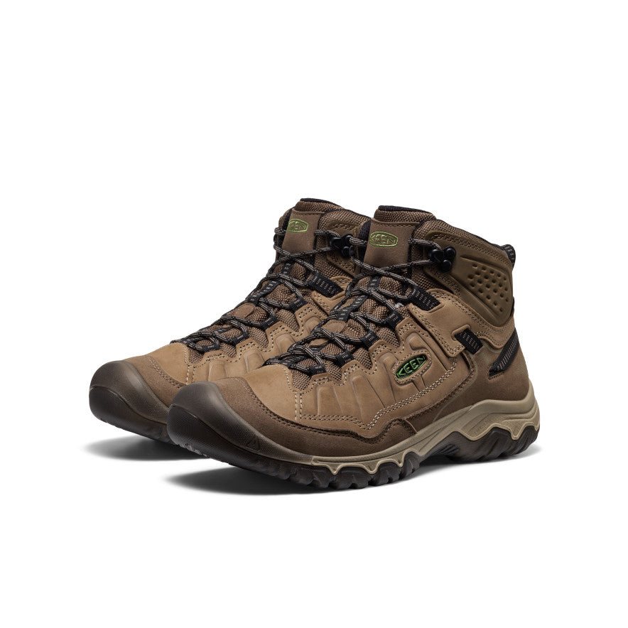Keen Men's Targhee IV Waterproof Hiking Boot Brindle/Canteen