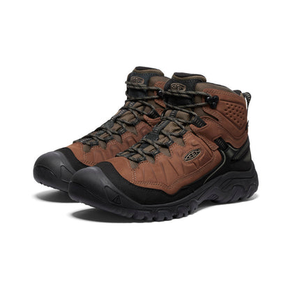 Keen Men's Targhee IV Wide Waterproof Hiking Boot Bison/Black