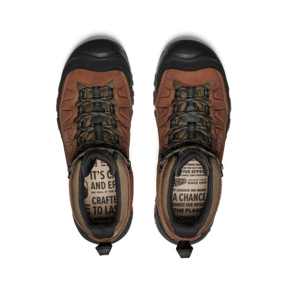 Keen Men's Targhee IV Wide Waterproof Hiking Boot Bison/Black