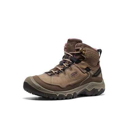 Keen Women's Targhee IV Waterproof Hiking Boot Brindle/Nostalgia Rose