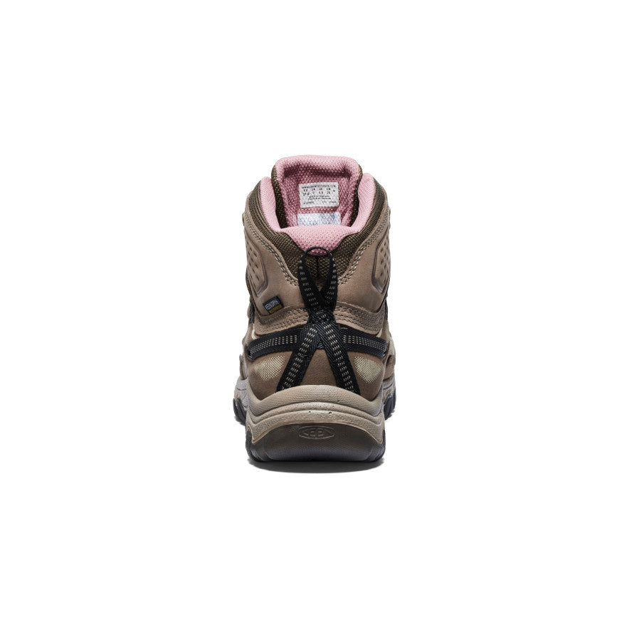 Keen Women's Targhee IV Waterproof Hiking Boot Brindle/Nostalgia Rose