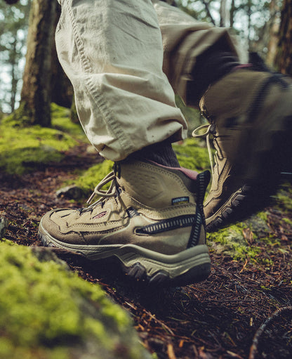 Keen Women's Targhee IV Waterproof Hiking Boot Brindle/Nostalgia Rose