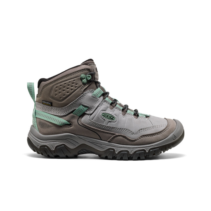 Keen Women's Targhee IV Waterproof Hiking Boot Alloy/Granite Green