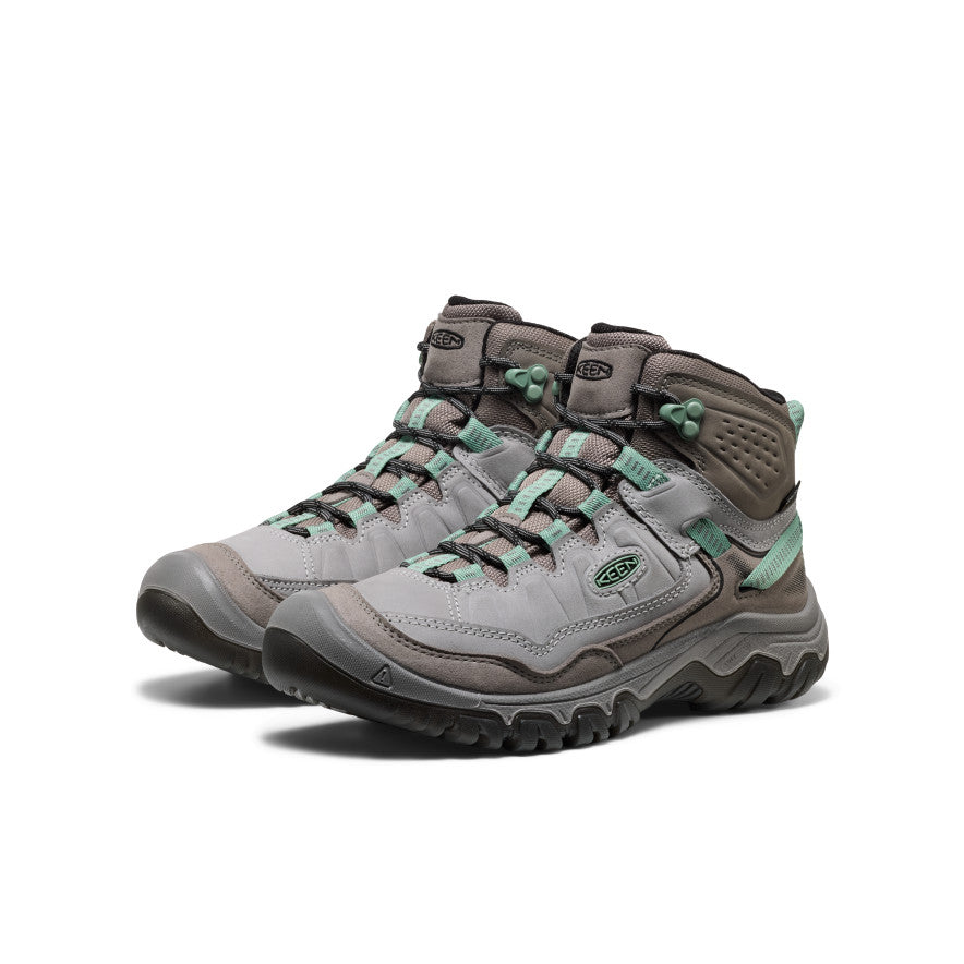 Keen Women's Targhee IV Waterproof Hiking Boot Alloy/Granite Green
