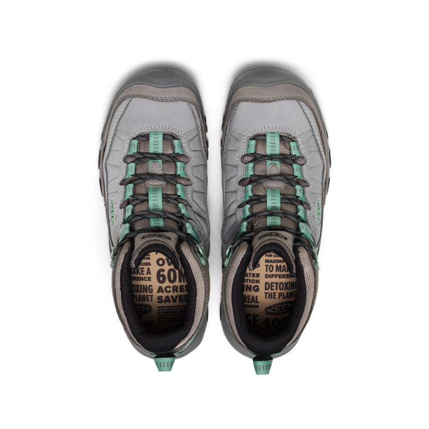 Keen Women's Targhee IV Waterproof Hiking Boot Alloy/Granite Green