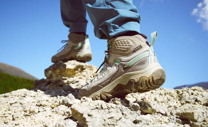 Keen Women's Targhee IV Waterproof Hiking Boot Alloy/Granite Green